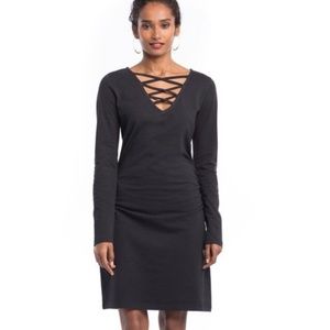 Organic dress cross my heart Navy Blue